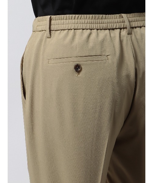 OFFICINE GENERALE タック入りテーパードスラックス OFFICINE GENERALE タック入りテーパードスラックス タック