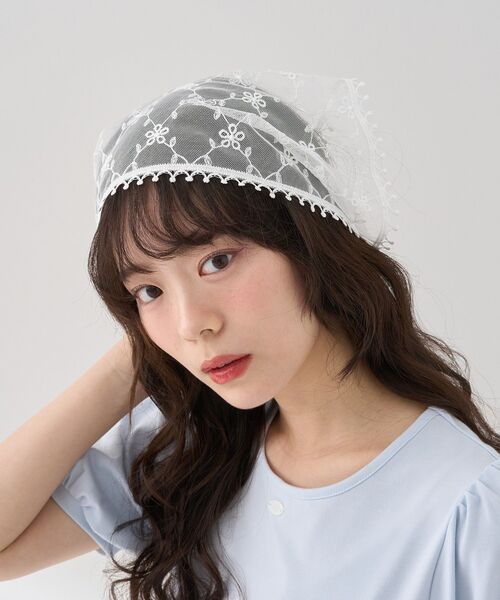 【美品】vivinennewestwood FOLK FLOWER ヘアバンド HIKA】FLOWERモチーフバブーシュカ（ヘアバンド）｜HIKA（ヒカ
