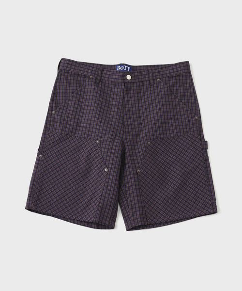 BoTT（ボット） パンツ Plaid Double Knee Short メンズ : ZOZOTOWN