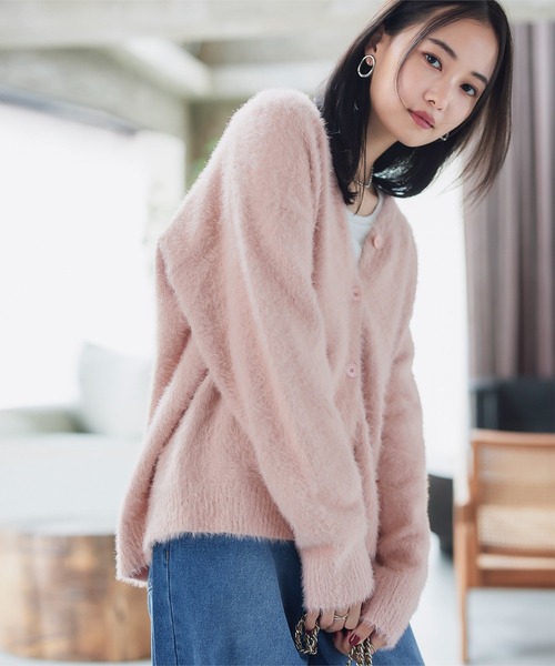 KOBE LETTUCE（神戸レタス） ニットカーディガン M ネイビー