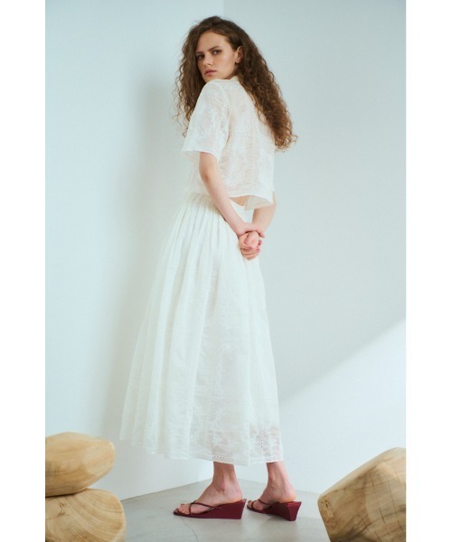 Estella.K ロング スカート Audrey Lace Skirt ハンカチーフレース