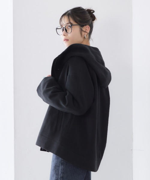 「RIRIYANO」 ジップアップブルゾン X-LARGE モカ レディース_画像8