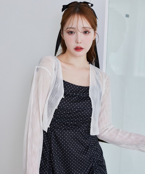 【美品】エポカ　大人可愛い♡トップス　ワンピース風カーディガン 美品】エポカ 大人可愛い♡トップス ワンピース風カーディガン
