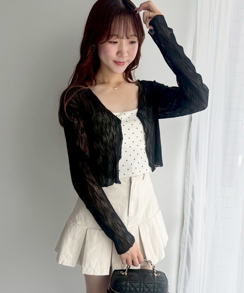 【美品】エポカ　大人可愛い♡トップス　ワンピース風カーディガン 美品】エポカ 大人可愛い♡トップス ワンピース風カーディガン
