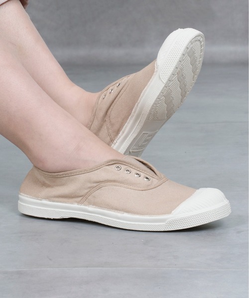 BENSIMON ☆ 紐なしスニーカー Tennis Elly TENNIS ELLY WOMAN White cotton White - Bensimon