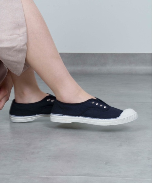 BENSIMON ☆ 紐なしスニーカー Tennis Elly TENNIS ELLY WOMAN White cotton White - Bensimon