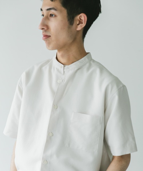 「URBAN RESEARCH DOORS」 半袖シャツ MEDIUM チャコールグレー メンズ_画像7