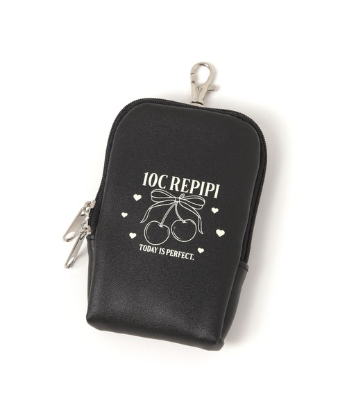 10C REPIPI ポーチ 「10C REPIPI」リボンチェリーリールキーケース