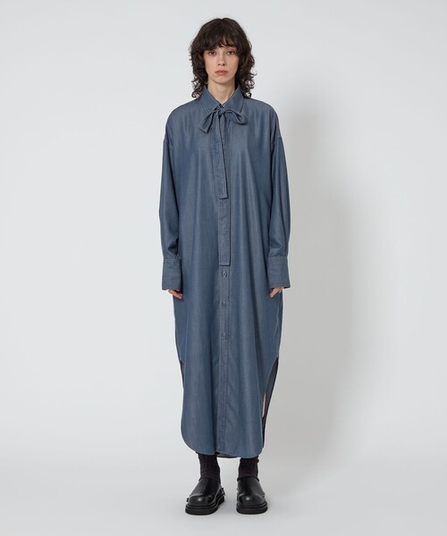 ASTRAET（アストラット） ワンピース 「ASTRAET」デニムライク リボン