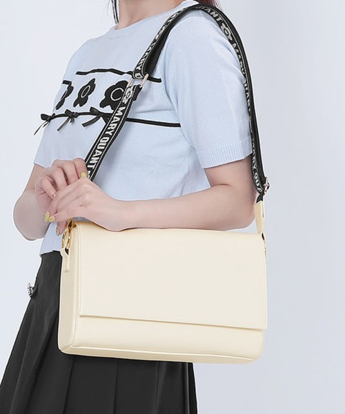 2-5日着 MARY QUANT ロゴジャカードスクエア ショルダーバッグ MARY QUANT ショルダーバッグ バッグ マリークワント mary quant