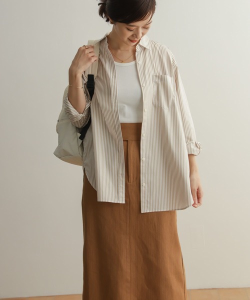 URBAN RESEARCH DOORS（アーバンリサーチドアーズ） 長袖シャツ MEDIUM グリーン レディース : ZOZOTOWN ...