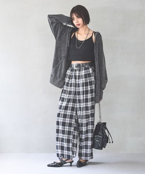 PAGEBOY（ページボーイ） パーカー ヴィンテージニットZIPパーカー