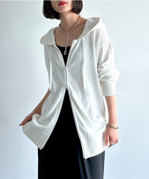 PAGEBOY（ページボーイ） パーカー ヴィンテージニットZIPパーカー