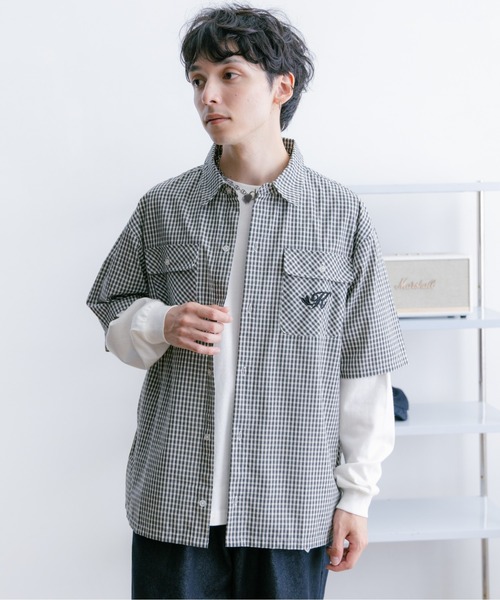kaoyorinakami シャツ K＆#9825; check shirts / カオナカハート