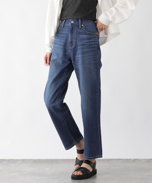 「GLOBAL WORK」 デニムパンツ LARGE ネイビー レディース