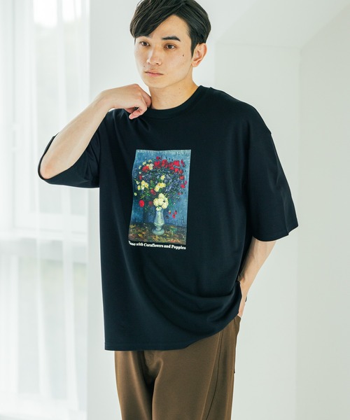 絵画 flk041155 LAKOLE tシャツ 「ラコレ アート」絵画グラフィックT / 588515