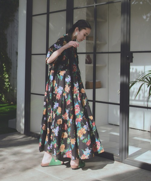 manana suerte（マニャーナスエルテ） 半袖ワンピース FREE ブラック