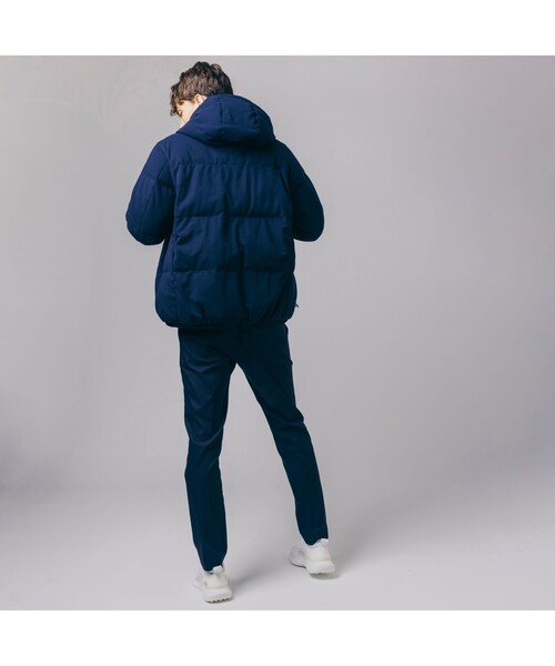 LACOSTEラコステ ネイビー フード付き ダウンジャケットサイズ36 LACOSTE (SALE)LACOSTE(ラコステ)ダウンジャケット アウター