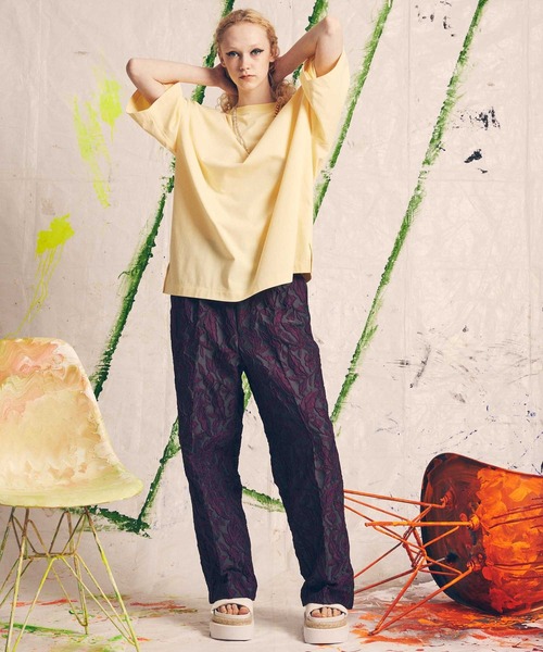 MAISON SPECIAL（メゾンスペシャル） 半袖Tシャツ 1 イエロー メンズ