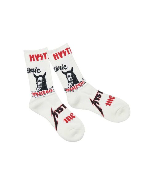 HYSTERIC GLAMOUR（ヒステリックグラマー） 靴下 METAL LOGO柄