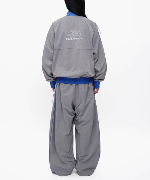 MASONPRINCE パンツ ルーズフィット サイドライン トラックパンツ