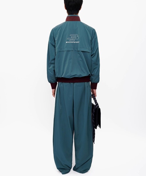MASONPRINCE パンツ ルーズフィット サイドライン トラックパンツ