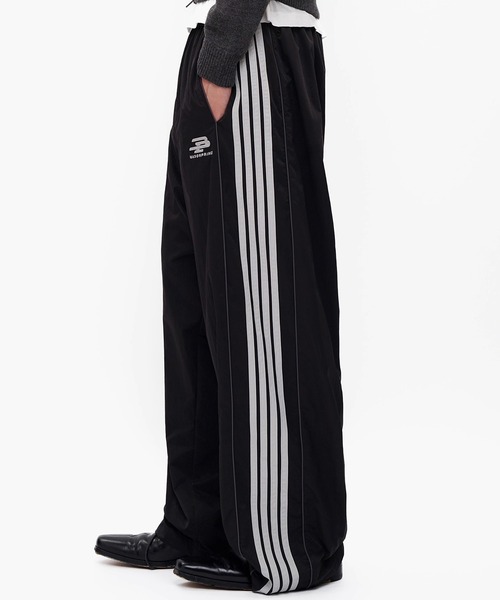 MASONPRINCE パンツ ルーズフィット サイドライン トラックパンツ