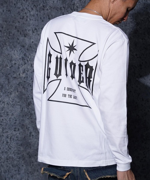 GUIDER tシャツ 「GUIDER」クロス L/S Tee / Cross Long-Sleeve Tee