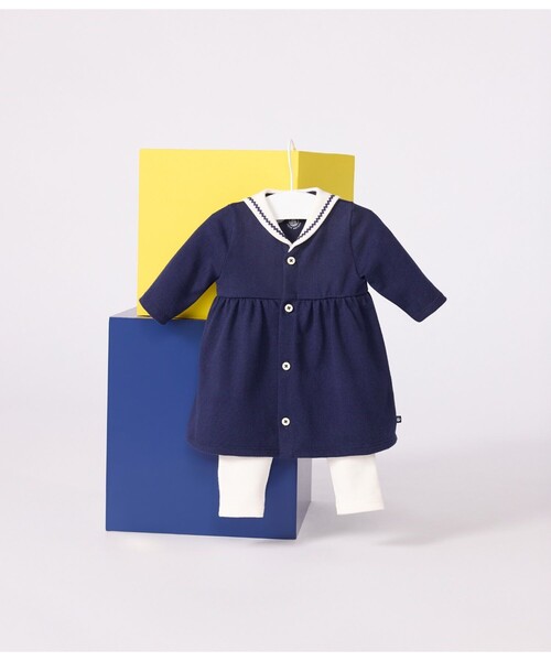 PETIT BATEAU（プチバトー） ワンピース ワンピース＋レギンスセット 