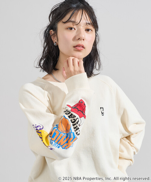 FREAK'S STORE（フリークスストア） トレーナー スウェット NBA袖ロゴ