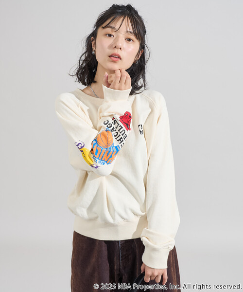 FREAK'S STORE（フリークスストア） トレーナー スウェット NBA袖ロゴ