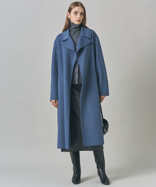 iBlues　イブルース　カシミヤ混　ロングコート　ロング丈　42　XL ICB（アイシービー） トレンチコート コート WoolRever ロングコート