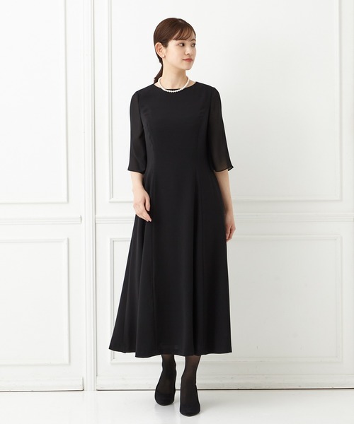 「AIMER」 半袖ワンピース LARGE ブラック レディース_画像2