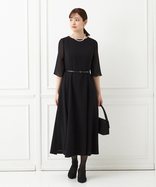 「AIMER」 半袖ワンピース LARGE ブラック レディース_画像3