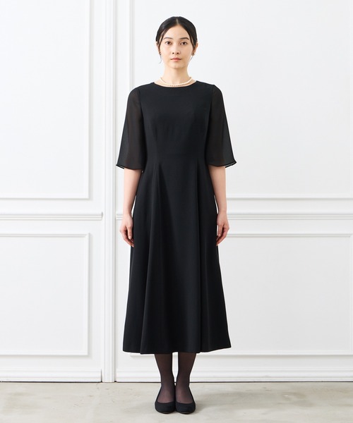 「AIMER」 半袖ワンピース LARGE ブラック レディース_画像6