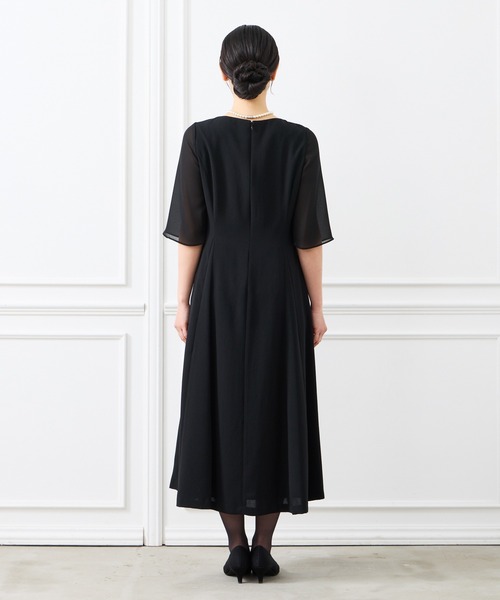 「AIMER」 半袖ワンピース LARGE ブラック レディース_画像8