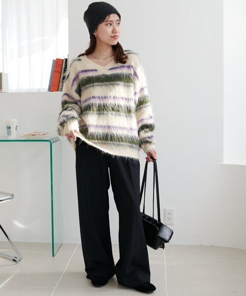 Discoat（ディスコート） ニット セーター 「ユニセックス」シャギー