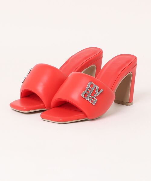 GYDA ヒールサンダル Mサイズ GYDA（ジェイダ） ヒールサンダル SMALL レッド レディース : ZOZOTOWN