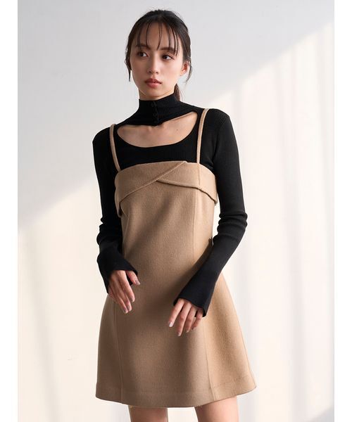 SNIDEL ベアミニワンピース SNIDEL（スナイデル） ワンピース ベアミニワンピース : ZOZOTOWN