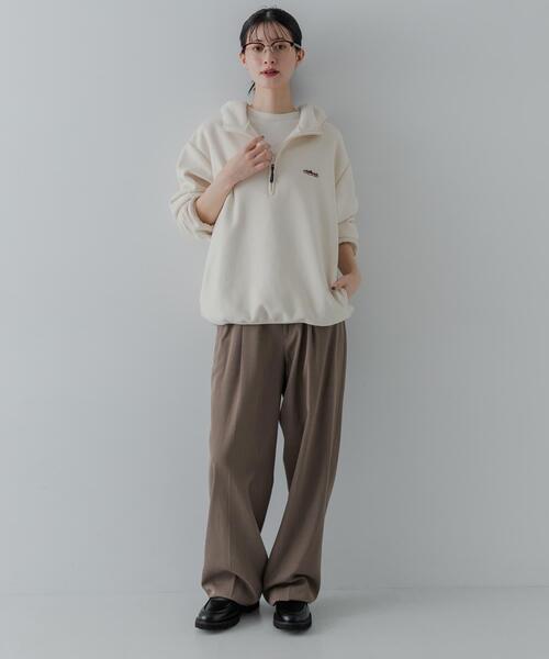 【BORDEAUX】『別注』THOUSAND MILE×URBAN RESEARCH KNIT FREECE HF-ZIP HOODIE THOUSAND MILE（サウザンドマイル） パーカー 「別注」THOUSAND MILE