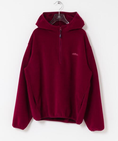 【BORDEAUX】『別注』THOUSAND MILE×URBAN RESEARCH KNIT FREECE HF-ZIP HOODIE THOUSAND MILE（サウザンドマイル） パーカー 「別注」THOUSAND MILE