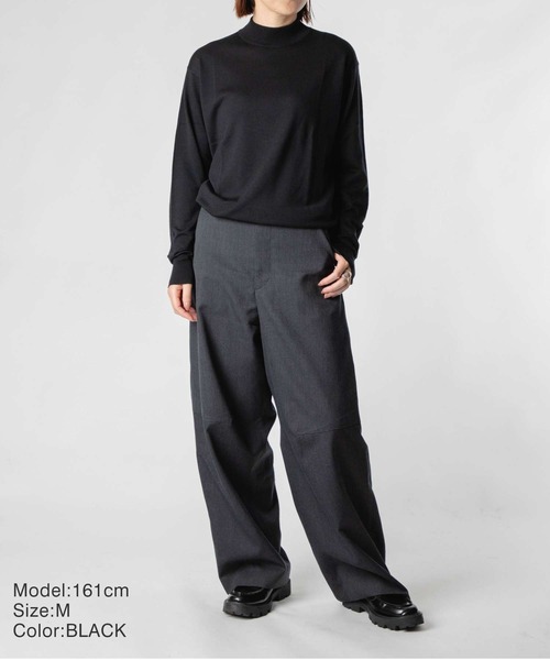 【翌日発送】JOHN SMEDLEY ブラック ニット セーター M　英国製 JOHN SMEDLEY（ジョンスメドレー） ニット セーター JOHN SMEDLEY