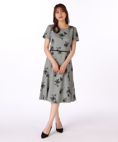 「LAISSE PASSE」 半袖ワンピース SMALL ブラック レディースの画像
