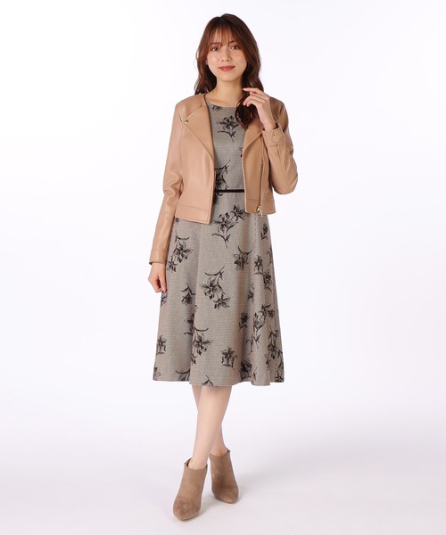 「LAISSE PASSE」 半袖ワンピース SMALL ブラック レディースの画像