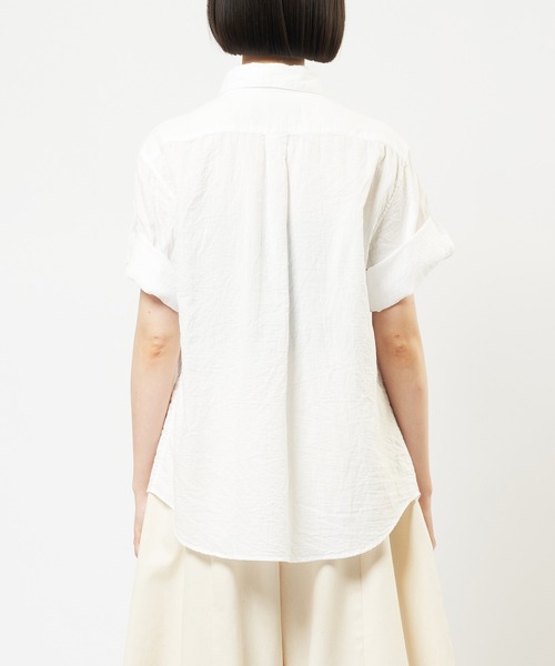 gomme（ゴム） ブラウス シャツ ガーゼフリルブラウス レディース