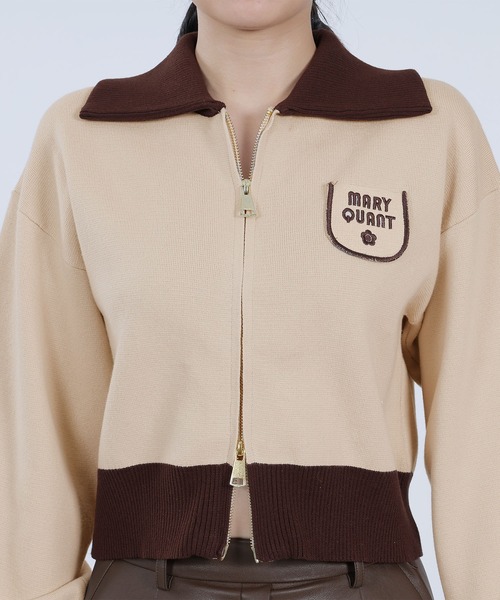 「MARY QUANT」 ブルゾン M ホワイト レディース_画像9