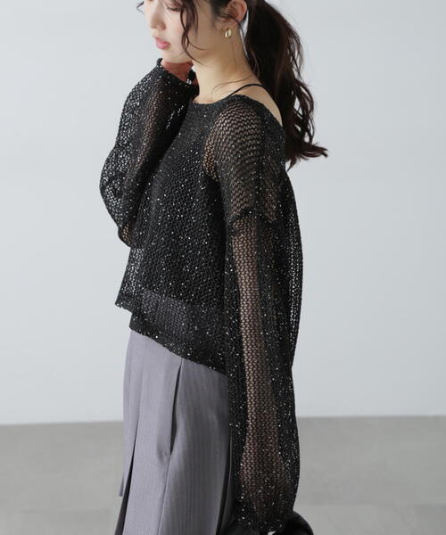 「FREE'S MART」 長袖ブラウス FREE ブラック レディース_画像4