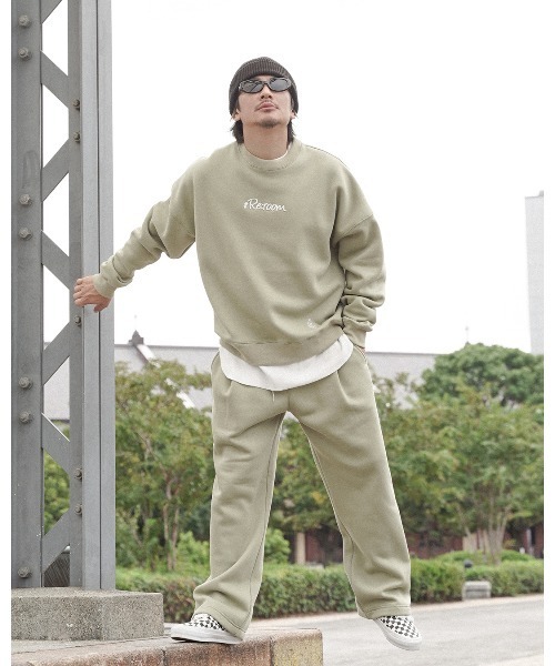 Re:room（リルーム） スウェットパンツ ジャージ タックワイド