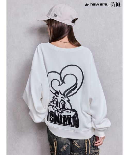 GYDA（ジェイダ） トレーナー スウェット VネックSMIRK BUNNY