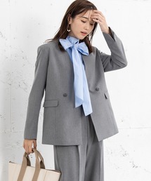 MAISONCOMFY セットアップ 「洗えて動けるスーツ」ダブルジャケット